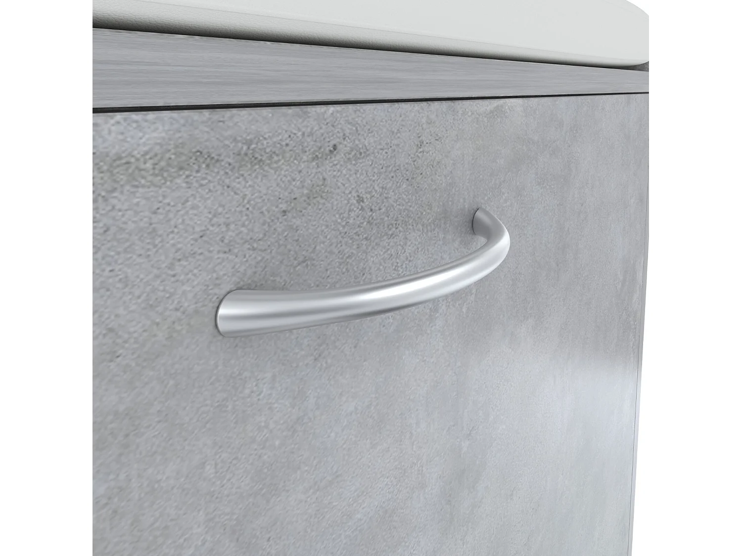 Panca Portascarpe Scarpiera Da Ingresso Piccola Salvaspazio Con Cuscino Anta A Ribalta Seduta Imbottita In Ecopelle Tripla Profondità 60 x 30 x 48 Cm Grigio Cemento