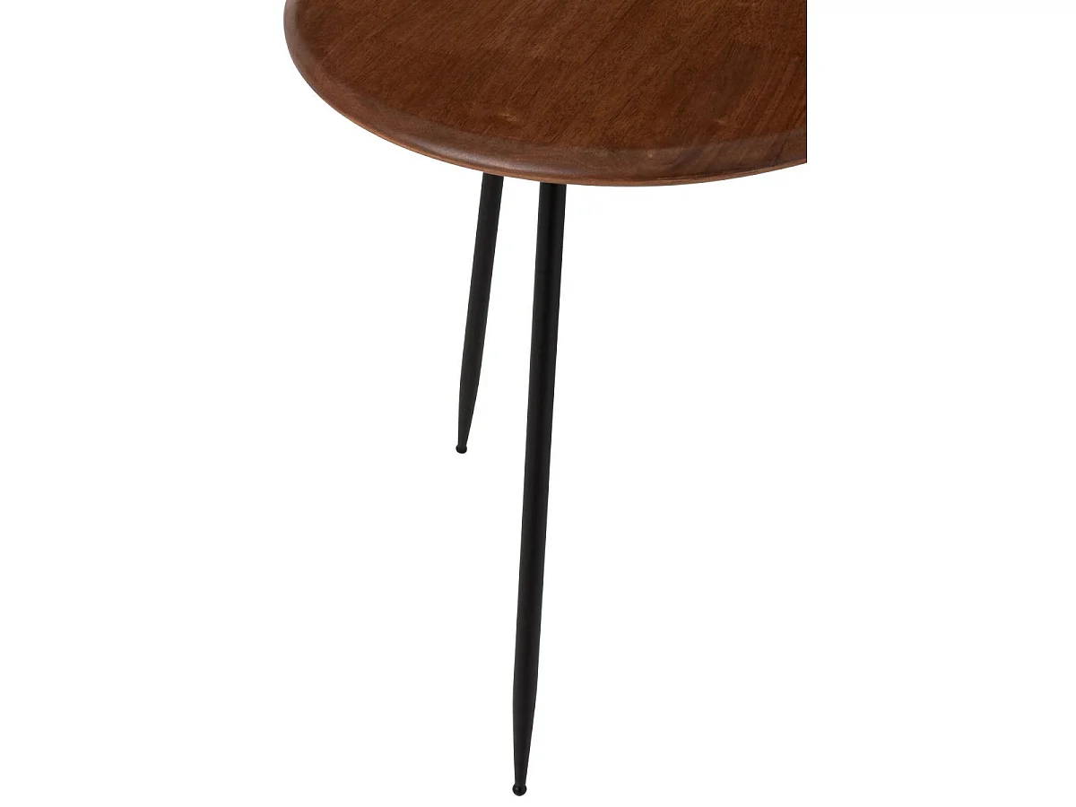 Lot de 2 Tables d'Appoint "Neo" 60cm Naturel
