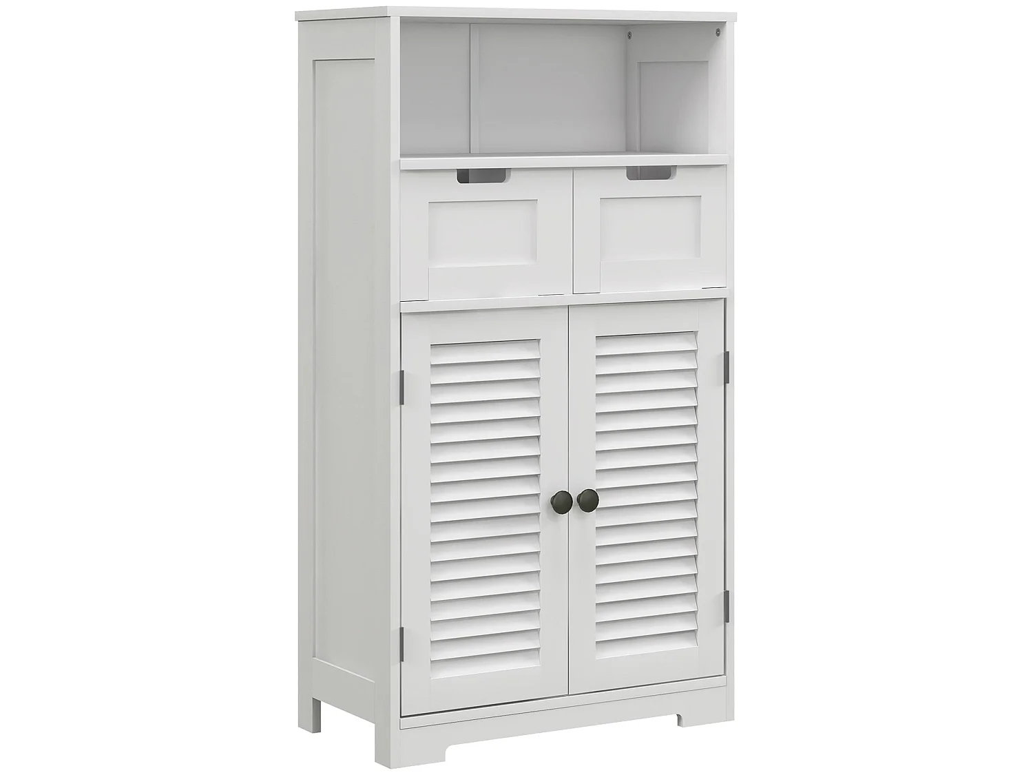 Vikese Dosu 3 Section Bathroom Storage Unit White