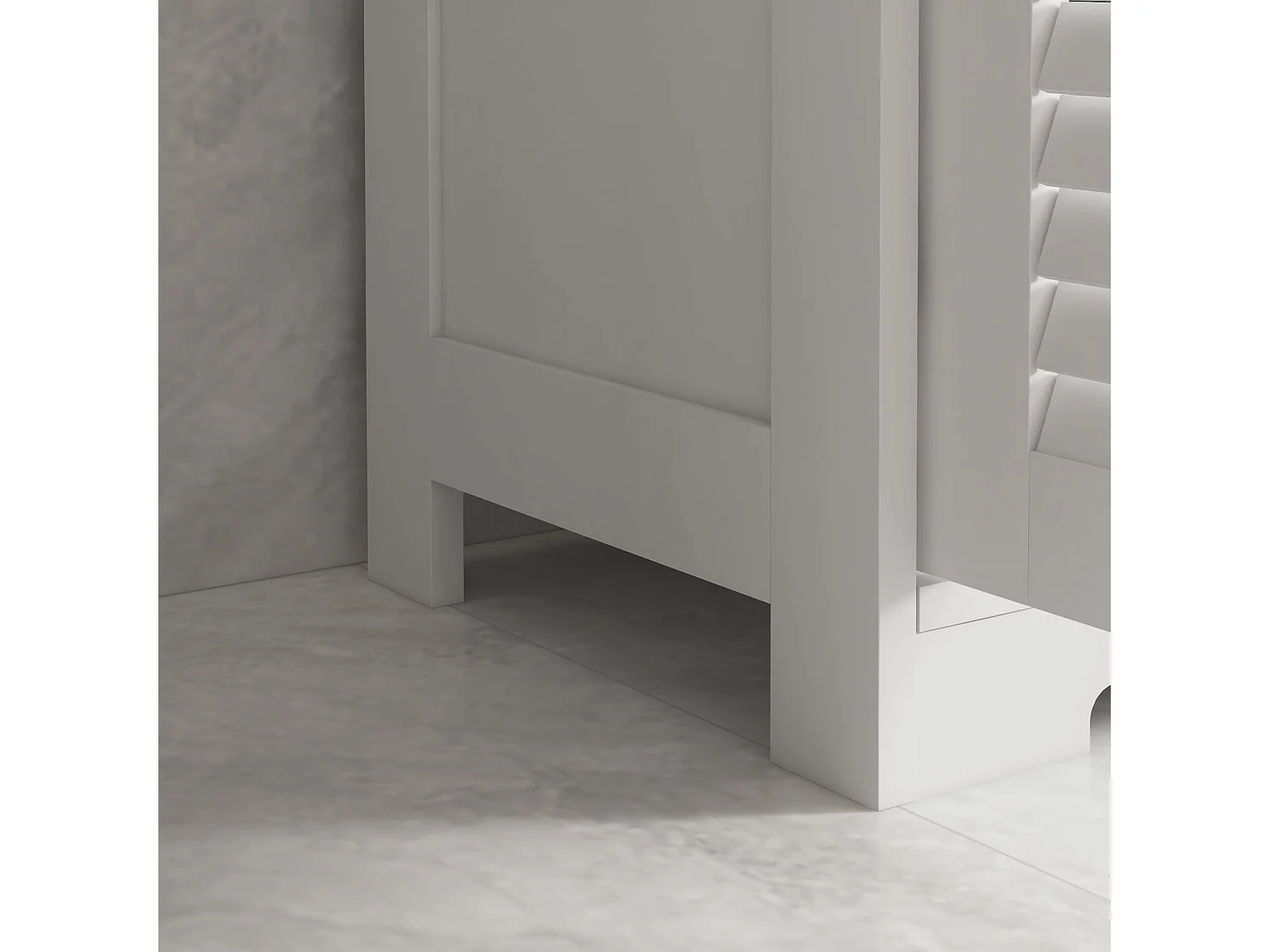 Vikese Dosu 3 Section Bathroom Storage Unit White