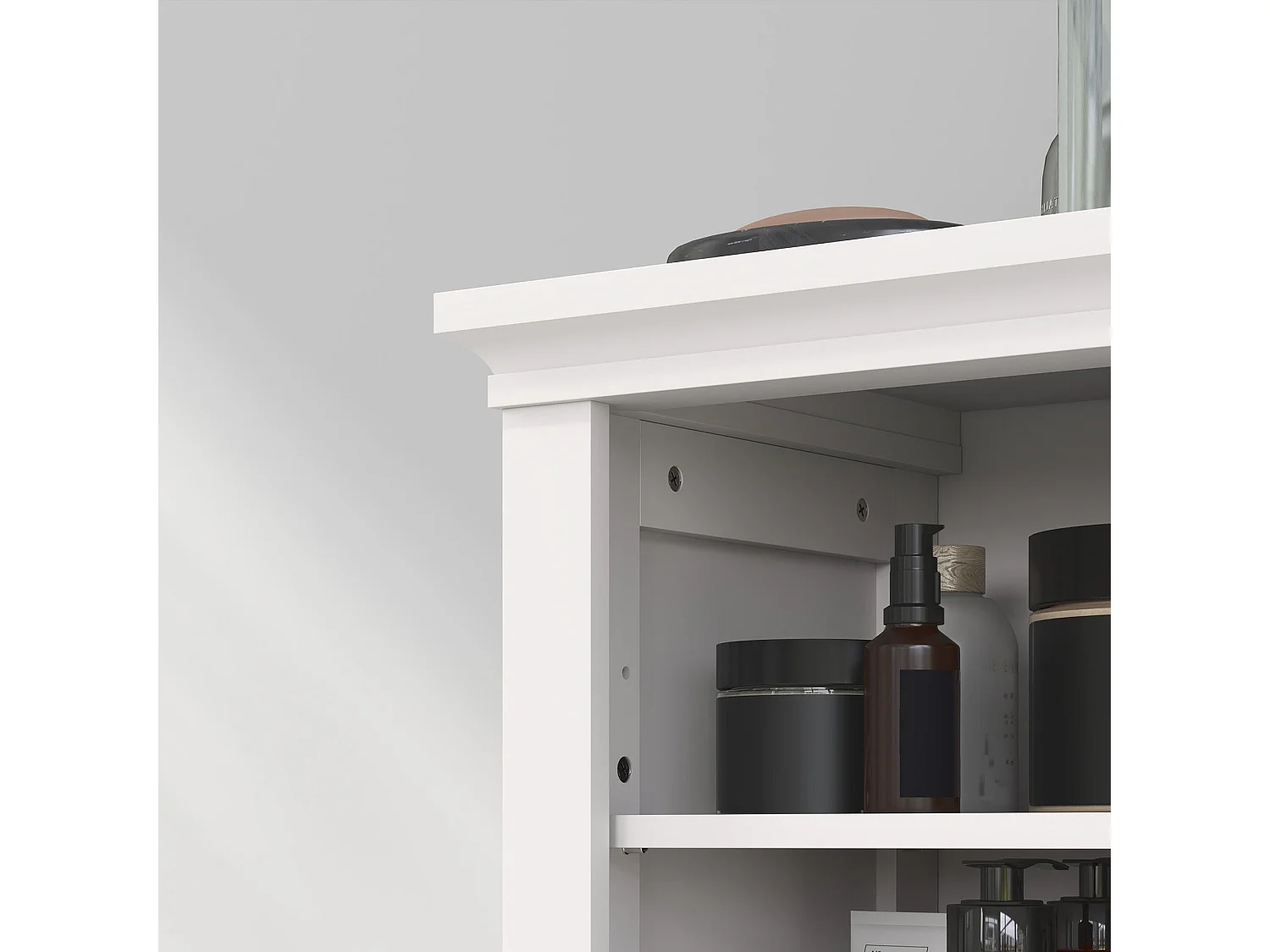 Nore Modern White Bathroom Cabinet 60x30x95cm