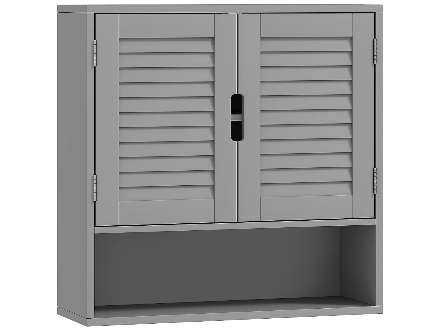 Zilikane Wall Mounted Bathroom Cabinet Grey 60 x 20 x 60cm