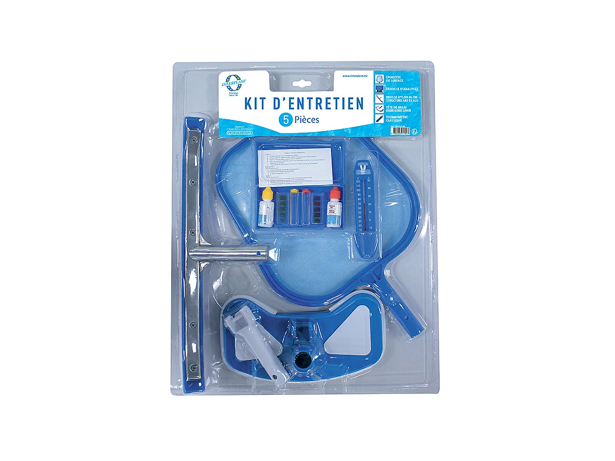Kit d'entretien piscine 5 pièces - AquaZendo
