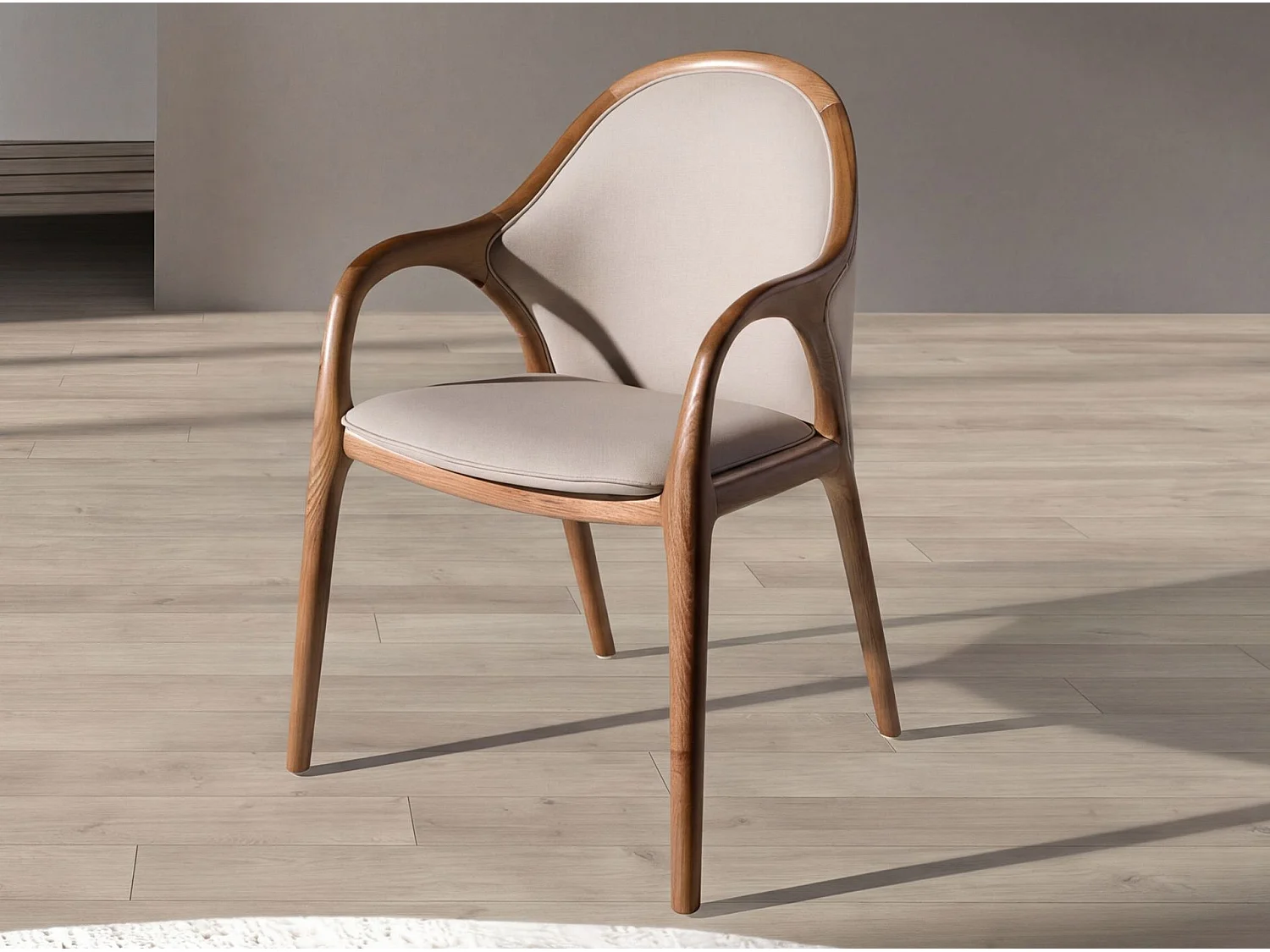 Sedia in similpelle color sabbia 4255 ANGEL CERDA