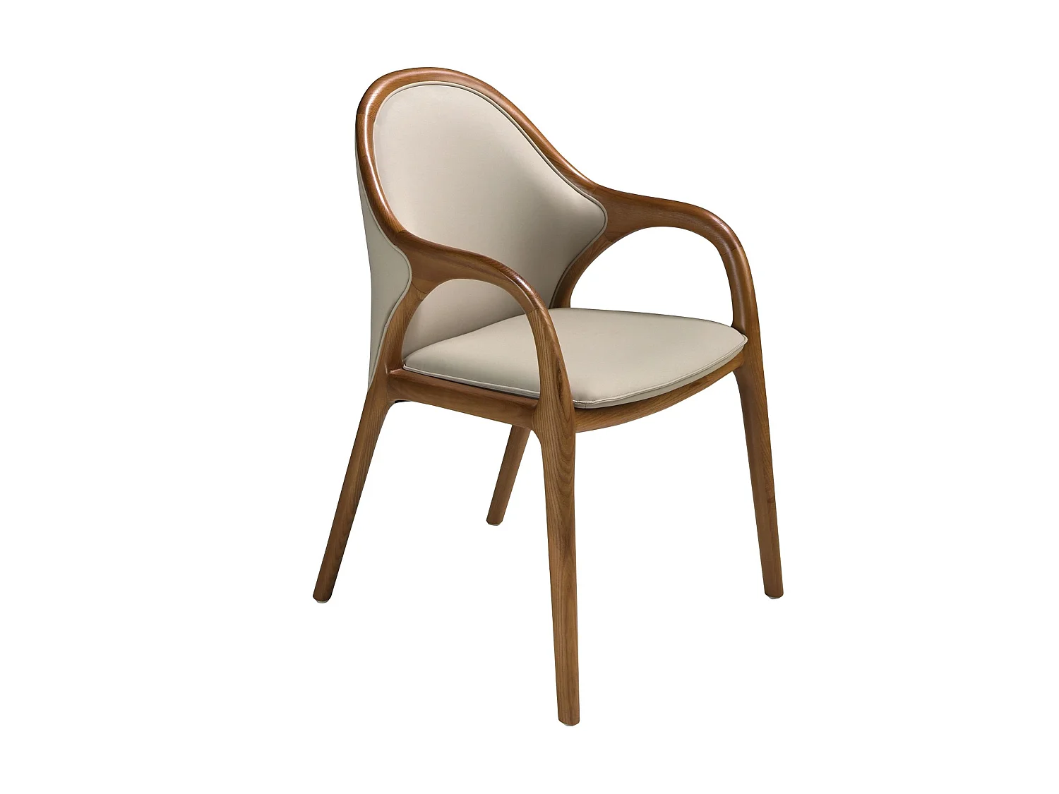 Sedia in similpelle color sabbia 4255 ANGEL CERDA