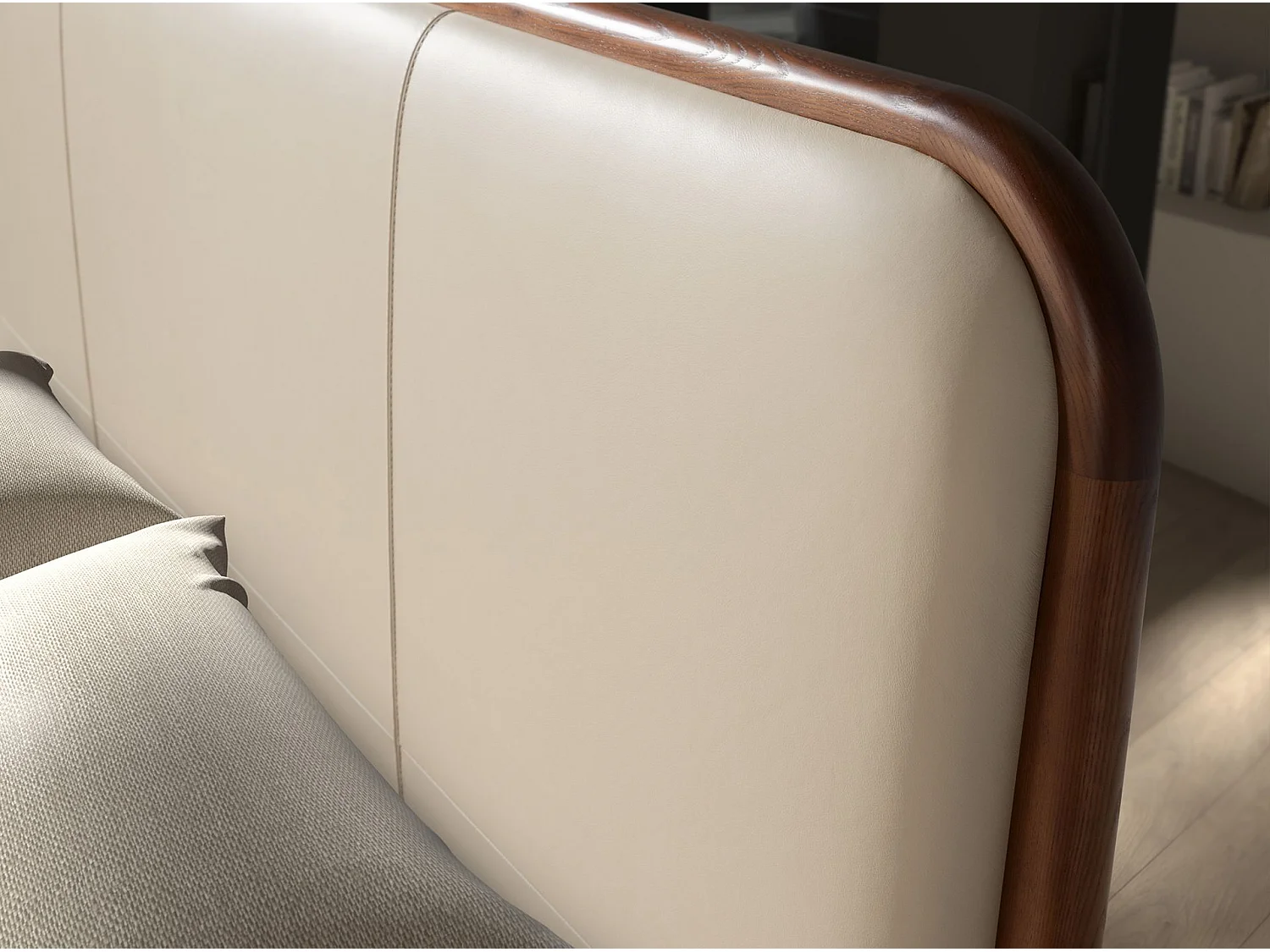 Letto in similpelle color crema 7198 ANGEL CERDA