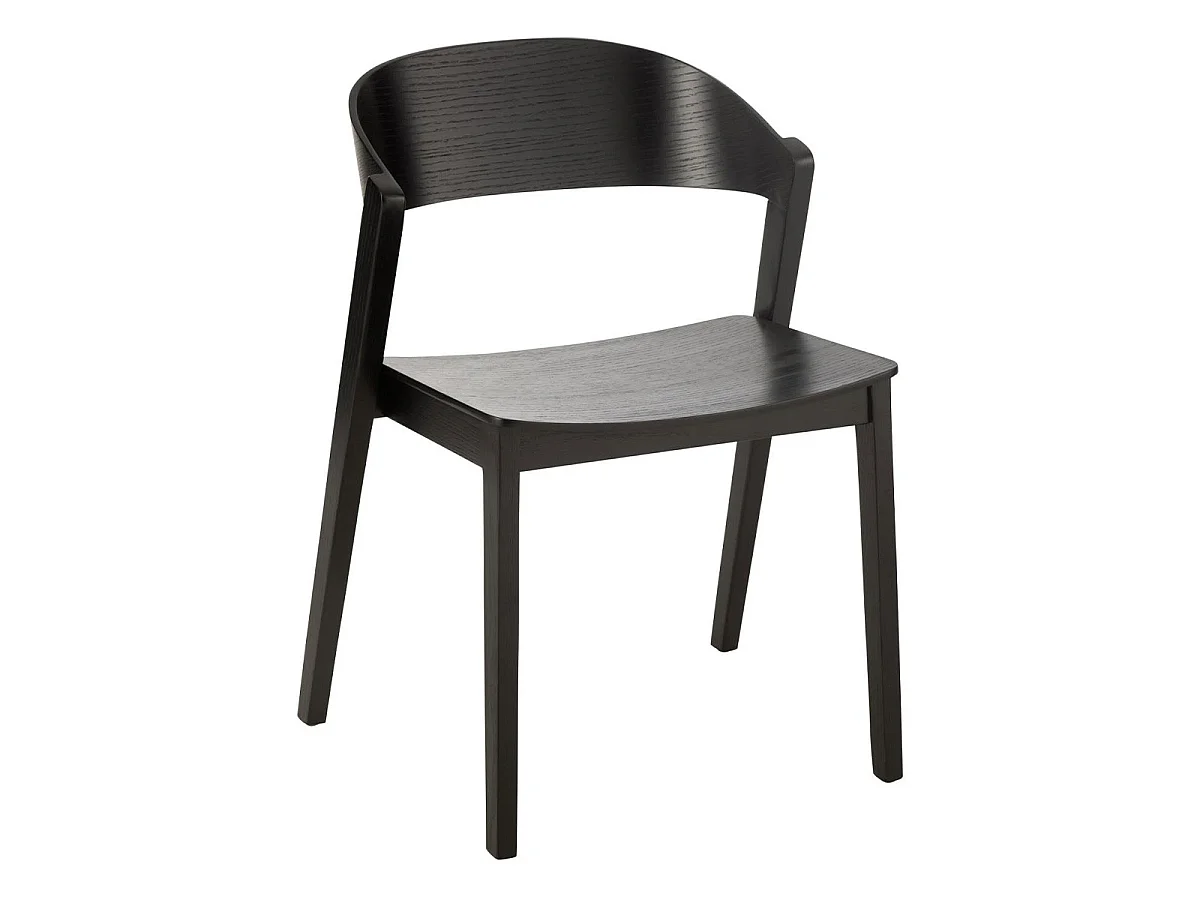 Chaise en Bois "Laga" 75cm Noir