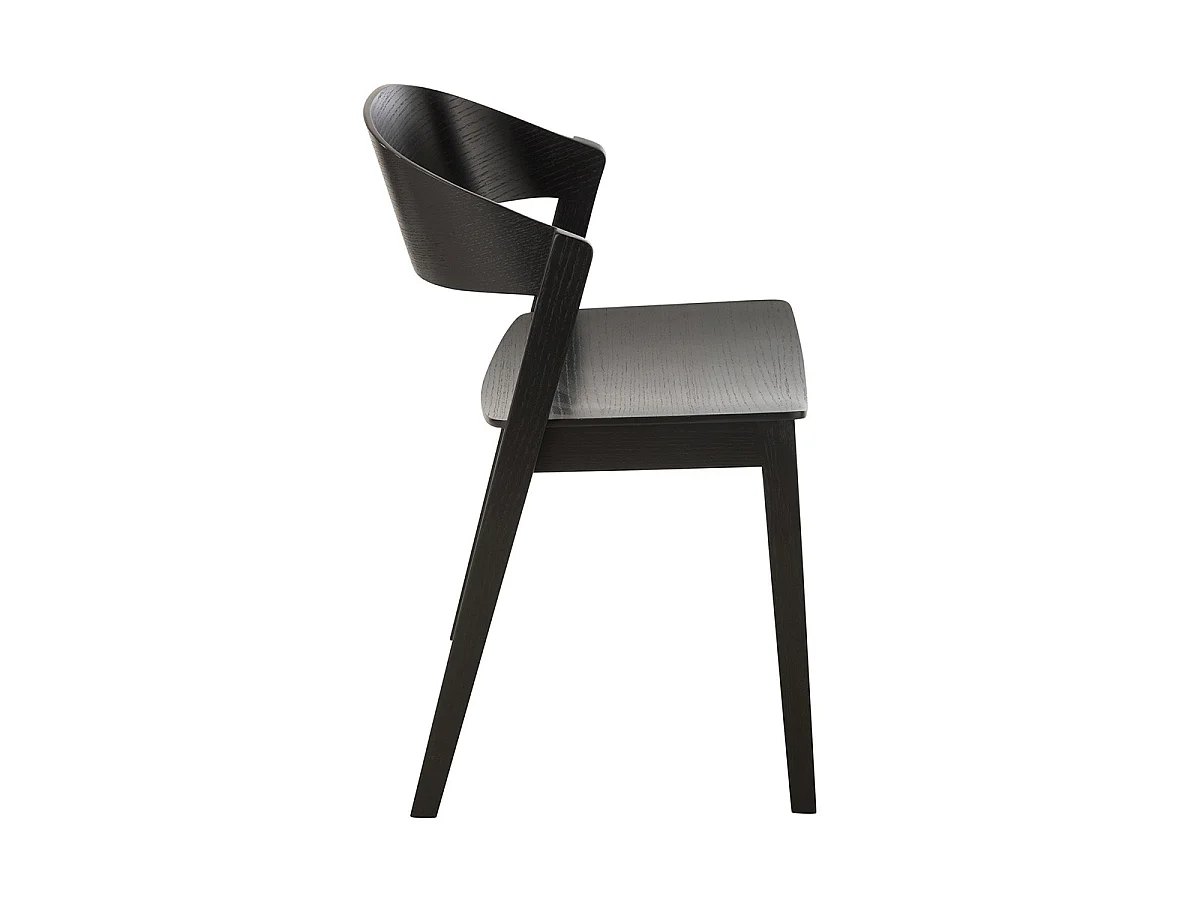 Chaise en Bois "Laga" 75cm Noir