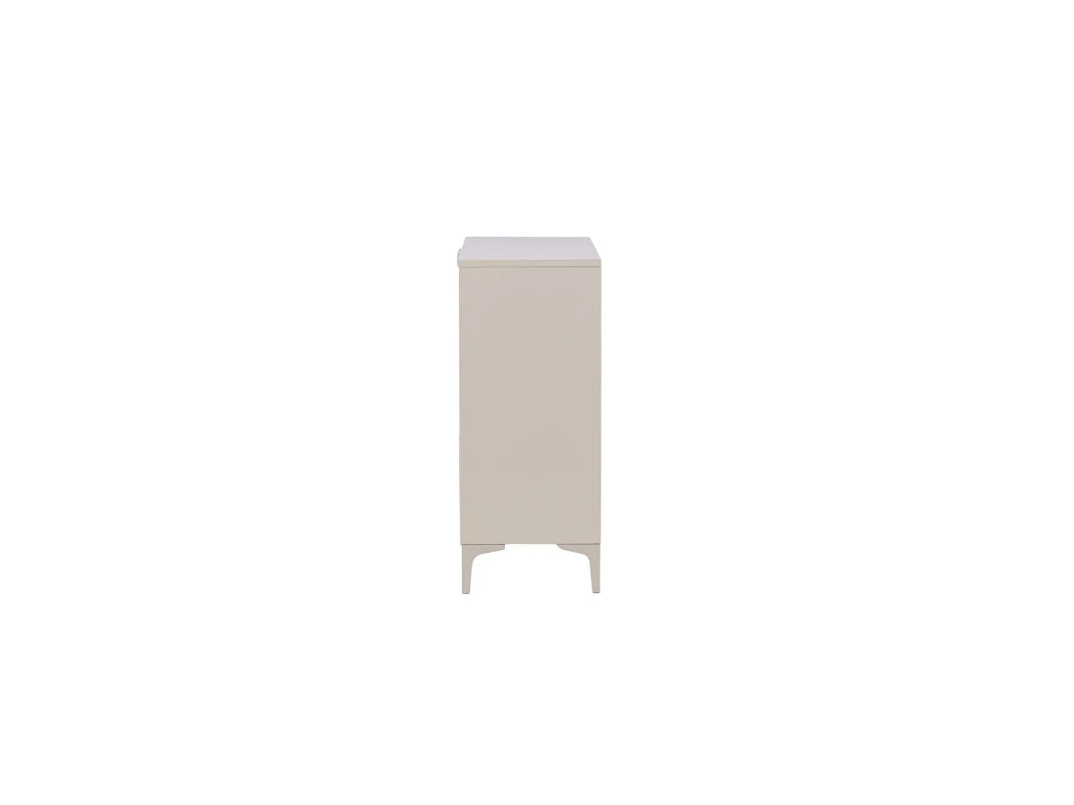 Buffet 2 Portes en Métal "Piring" 110cm Beige