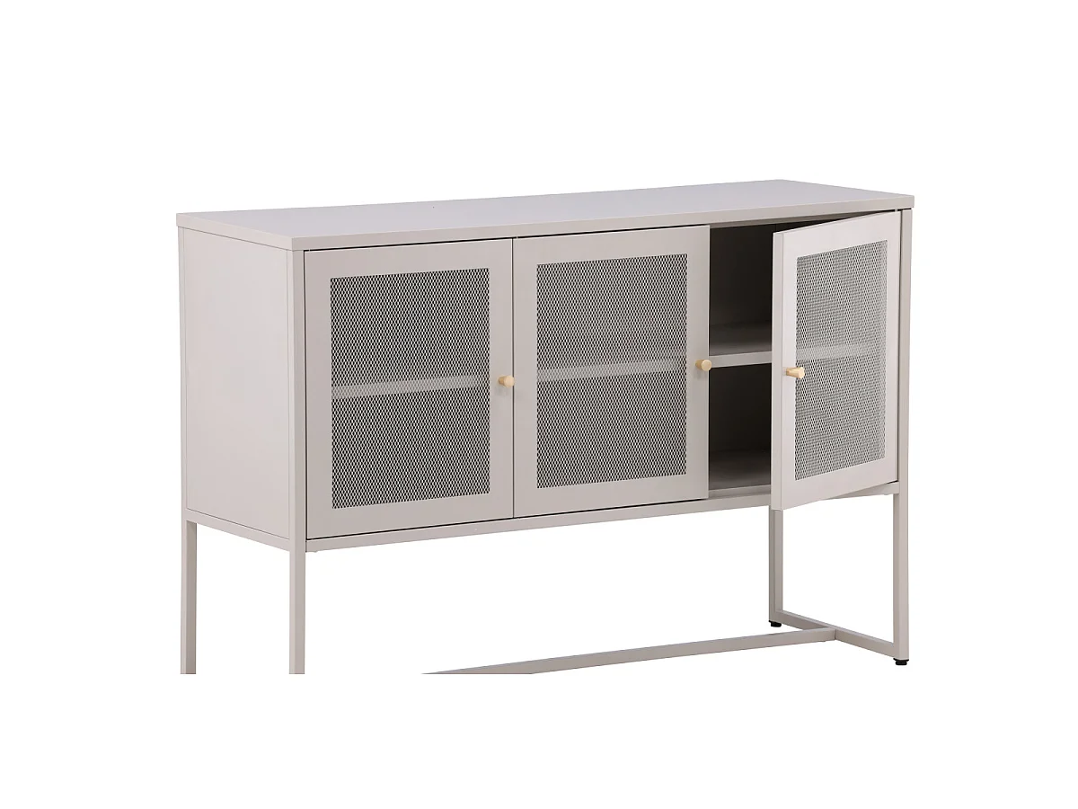 Malla Sideboard 3 Türen, 1 Regal beige.