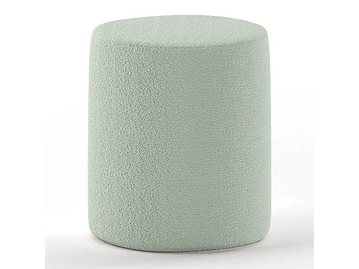 Pouf Design Bouclé "Moon" 41cm Vert