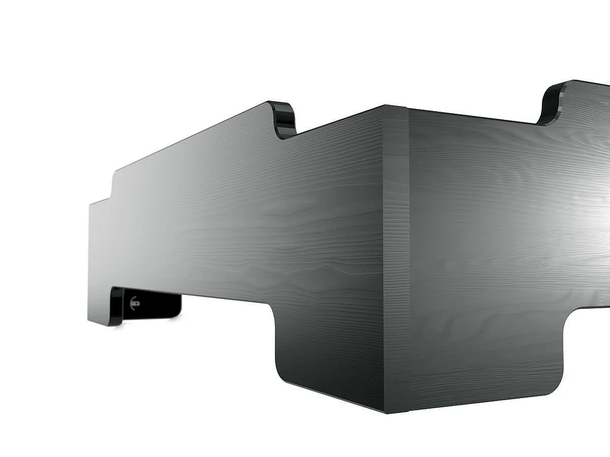 Lit Empilable 90x190 - 1 place en Bois Massif, Noir
