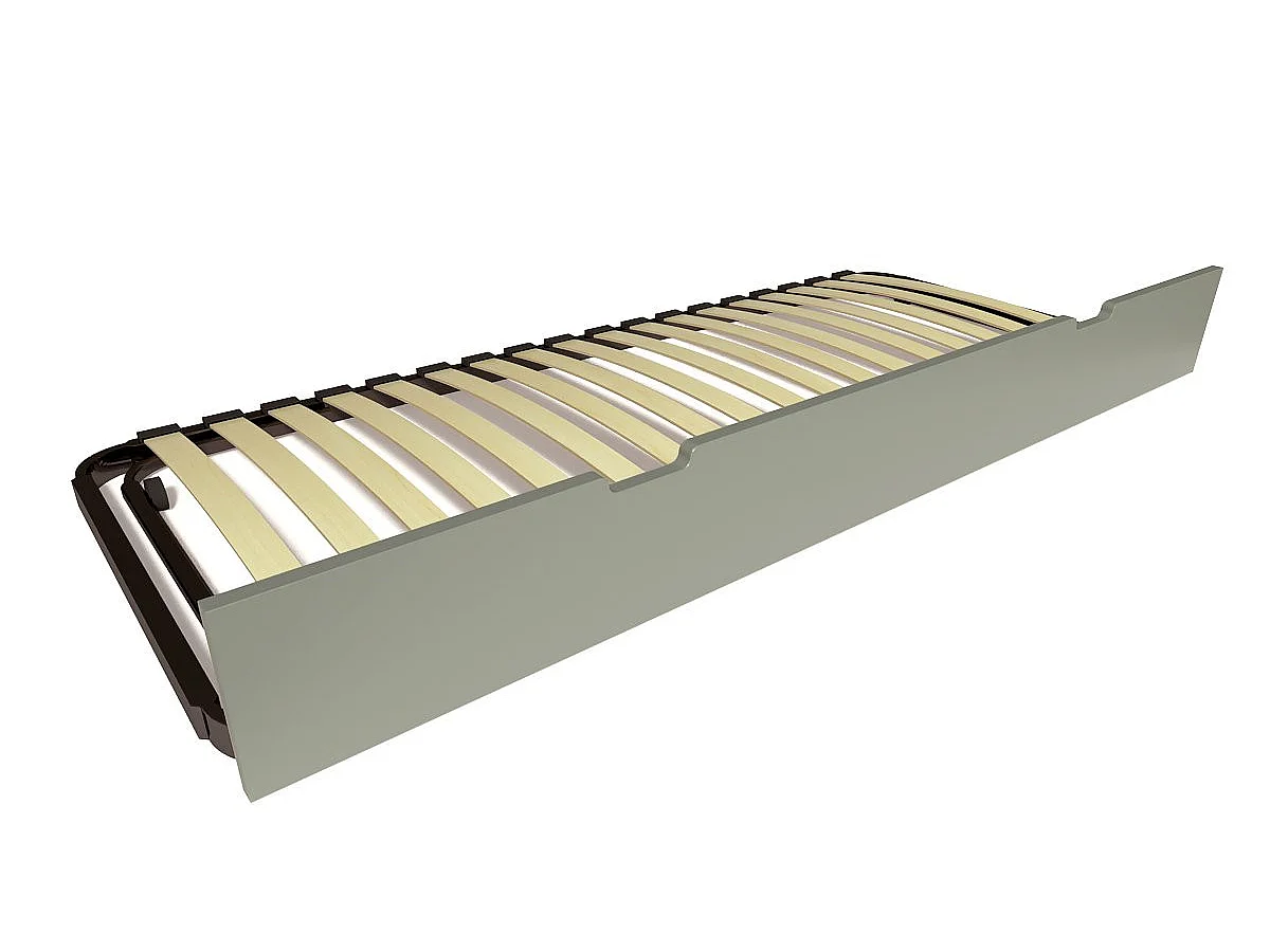 Lit gigogne 80x200 ABC pin massif, Gris