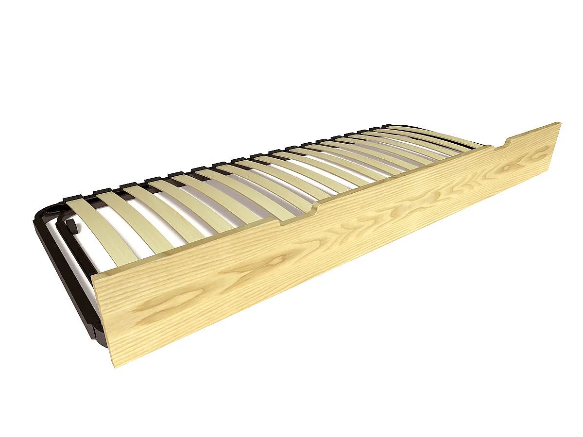 Lit gigogne 90x200 ABC pin massif, Miel