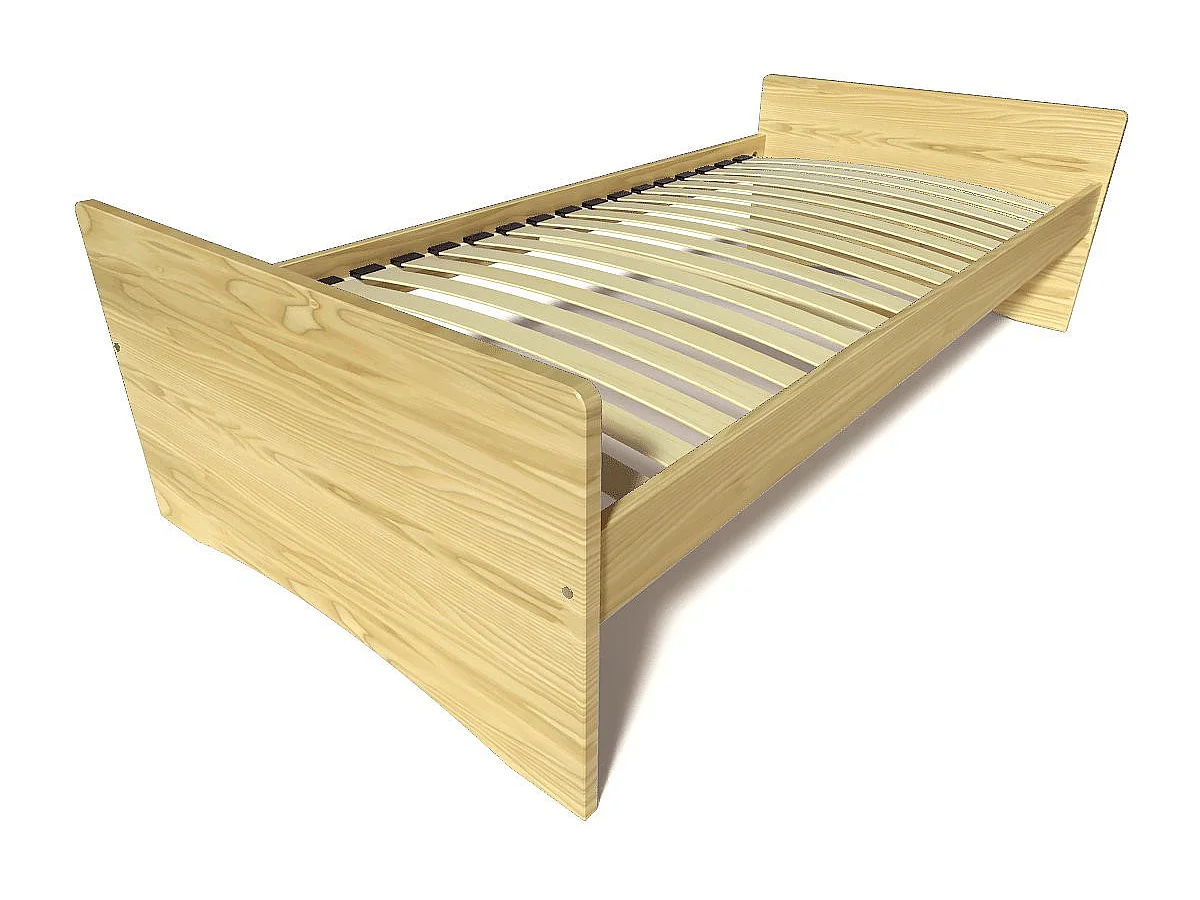 Lit gigogne 80x190 ABC pin massif, Miel