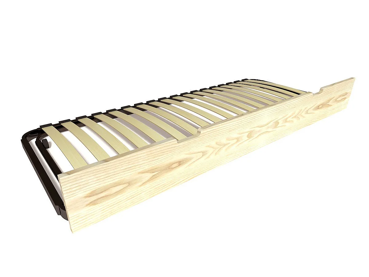 Uitschuifbed 80x190 ABC massief grenenhout, Onbehandeld (zonder vernis)