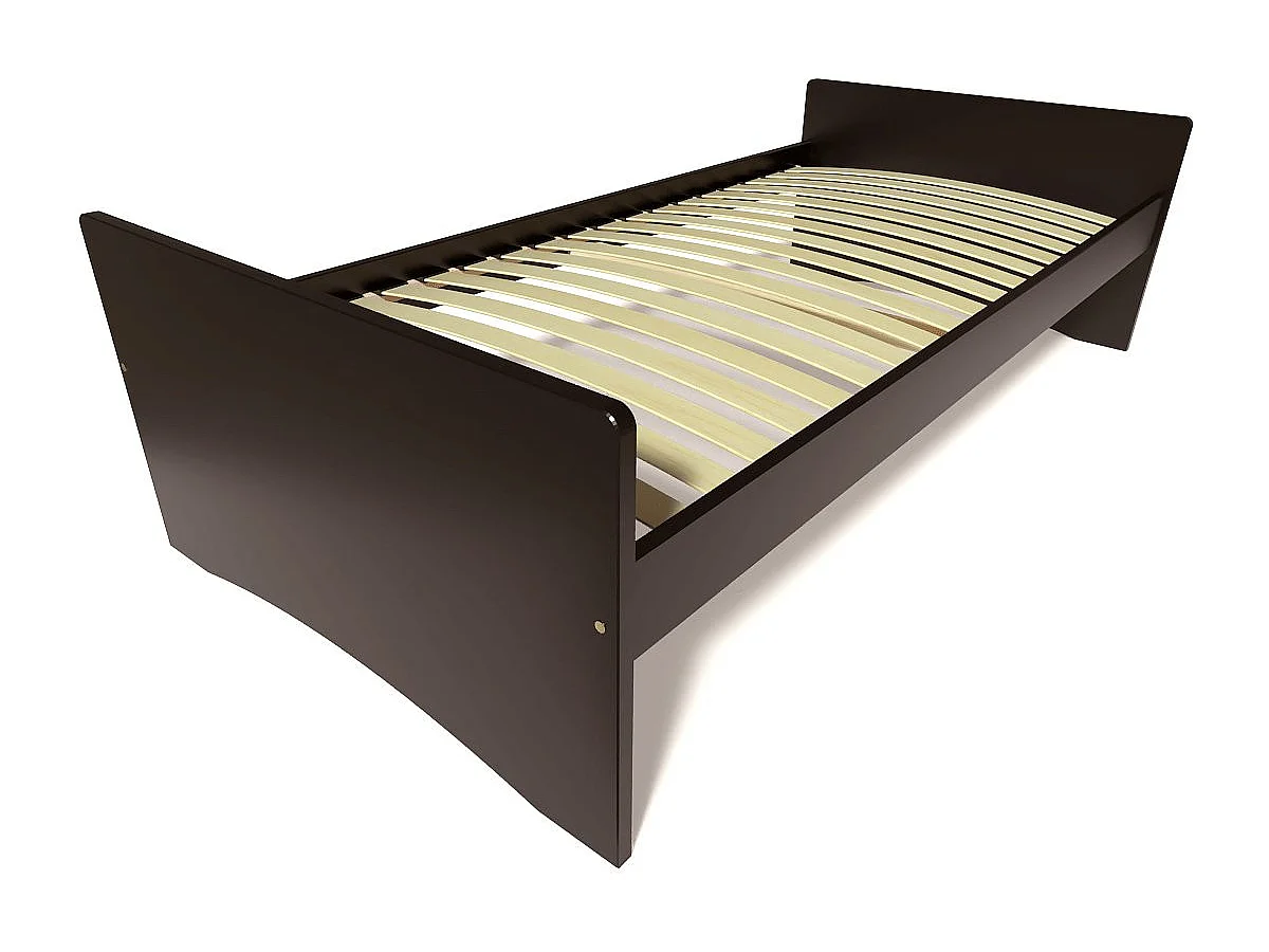 Lit gigogne 90x200 ABC pin massif, Noir