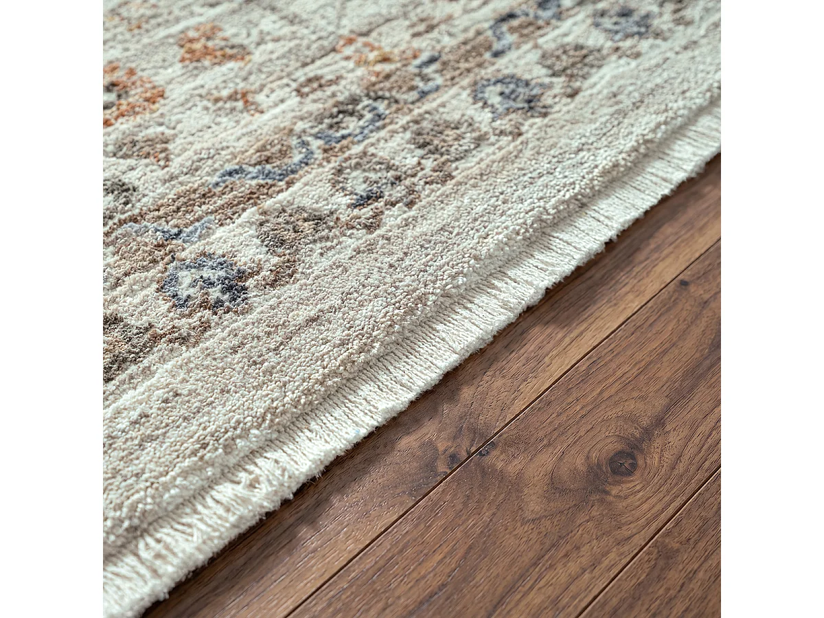 Tapis Design berbère Haut gamme, Crème, 80 x 150 cm