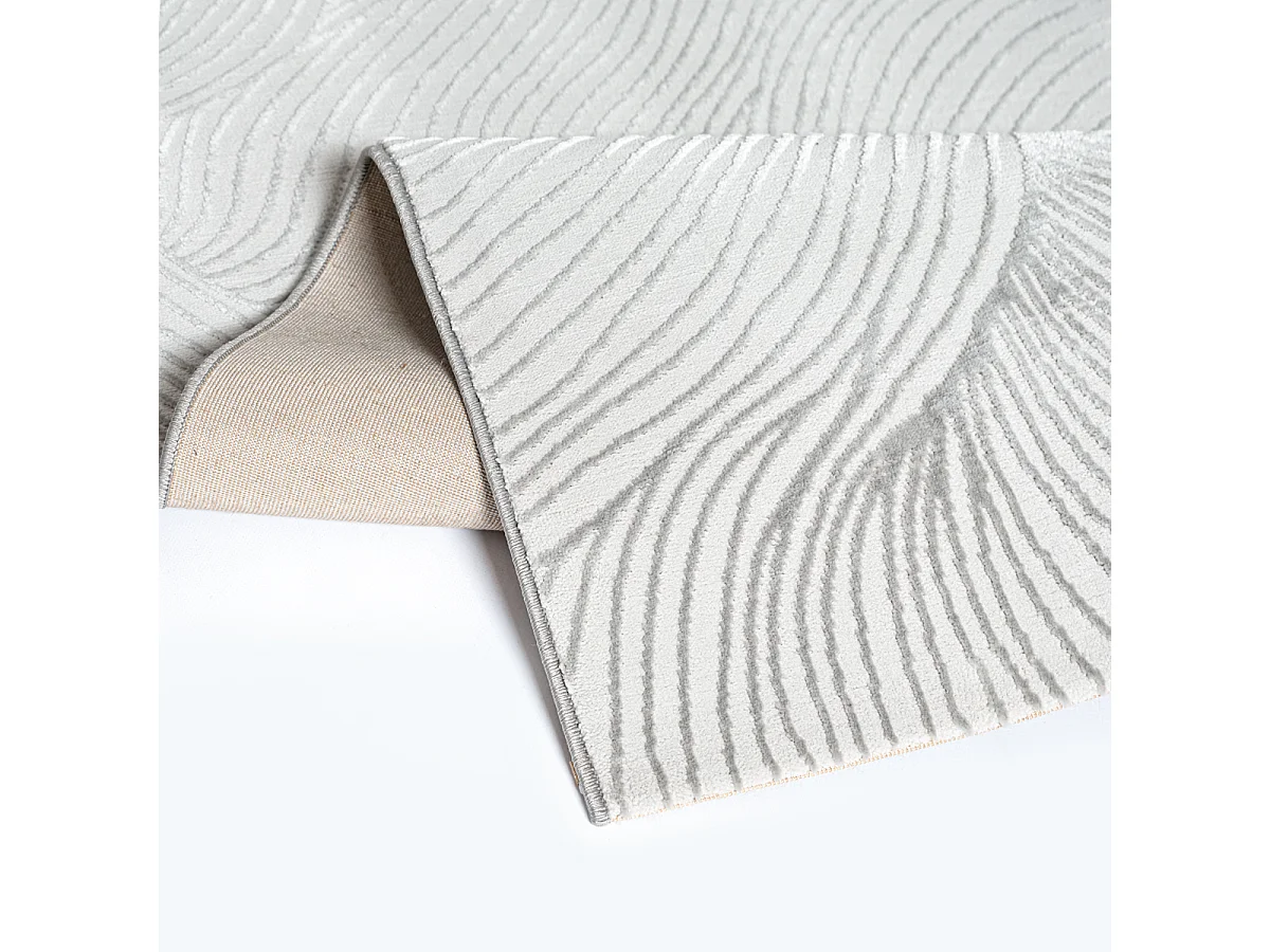 Tapis salon moderne élégant, Gris, 80 x 150 cm