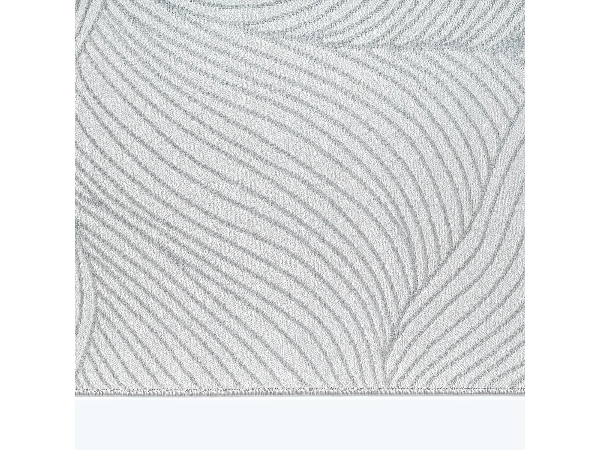 Tapis salon moderne élégant, Gris, 80 x 150 cm