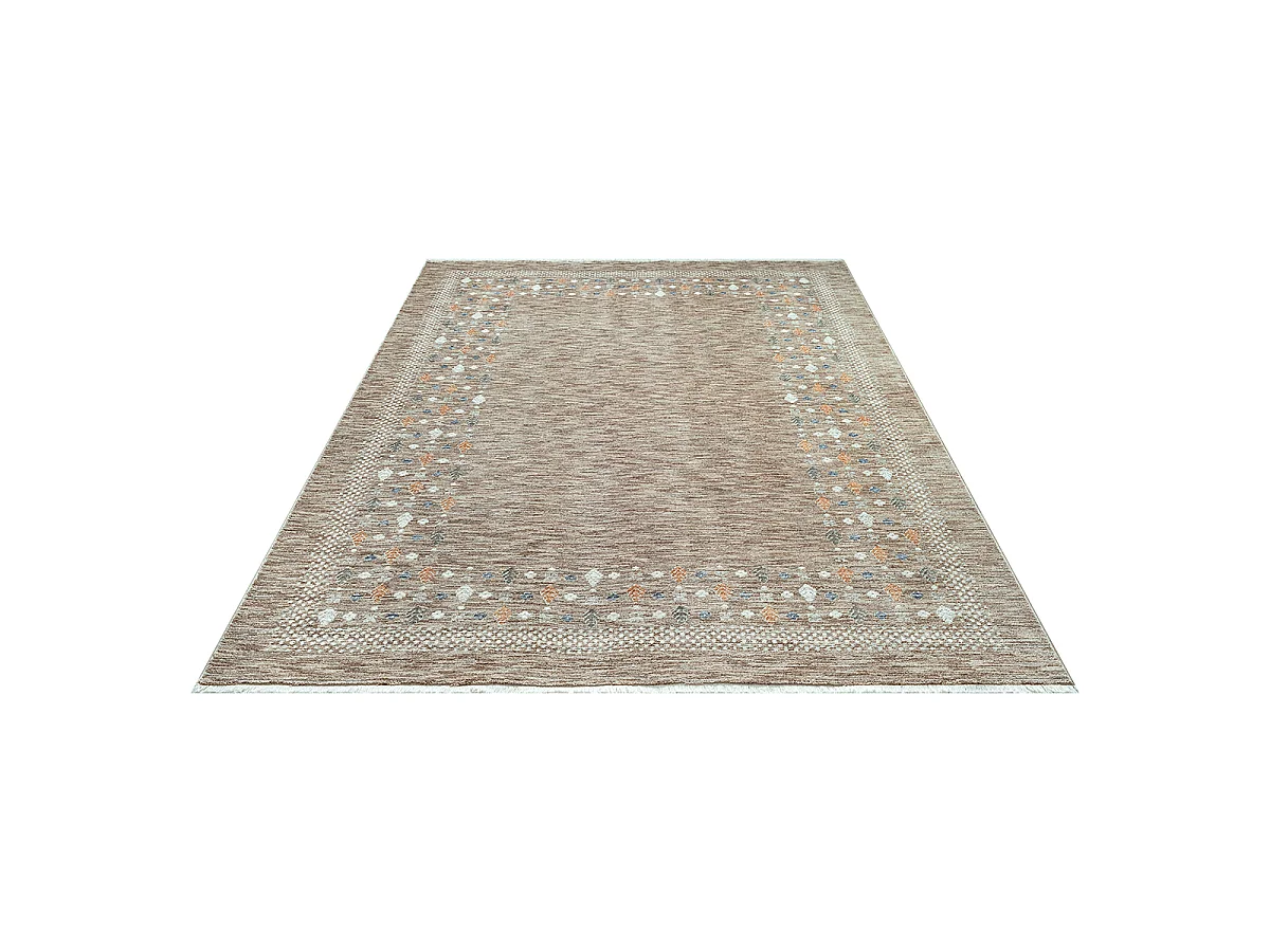 Tapis Aspect Gabbeh Haut gamme, Marron, 200 x 290 cm