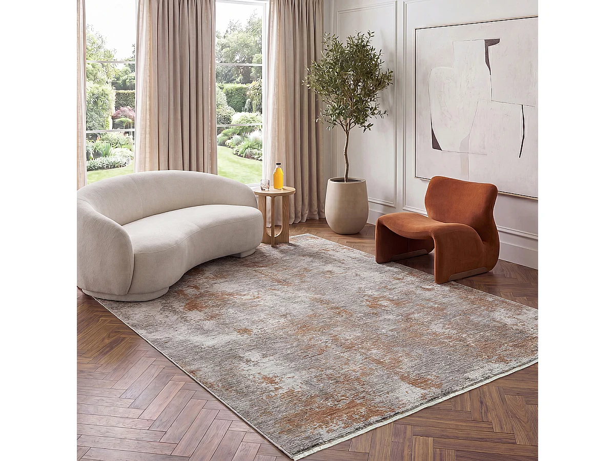 Tapis Design Moderne Haut gamme, Cuivre, 160 x 230 cm