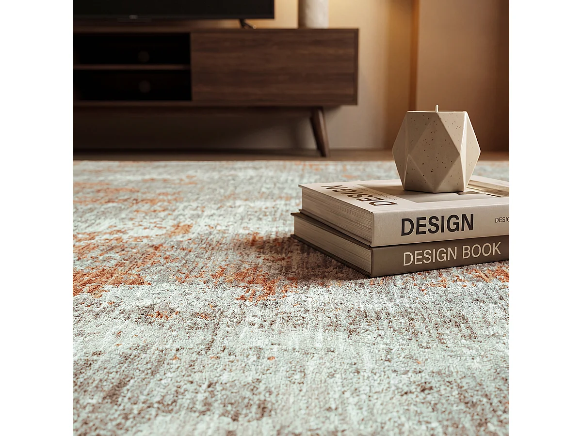 Tapis Design Moderne Haut gamme, Cuivre, 160 x 230 cm