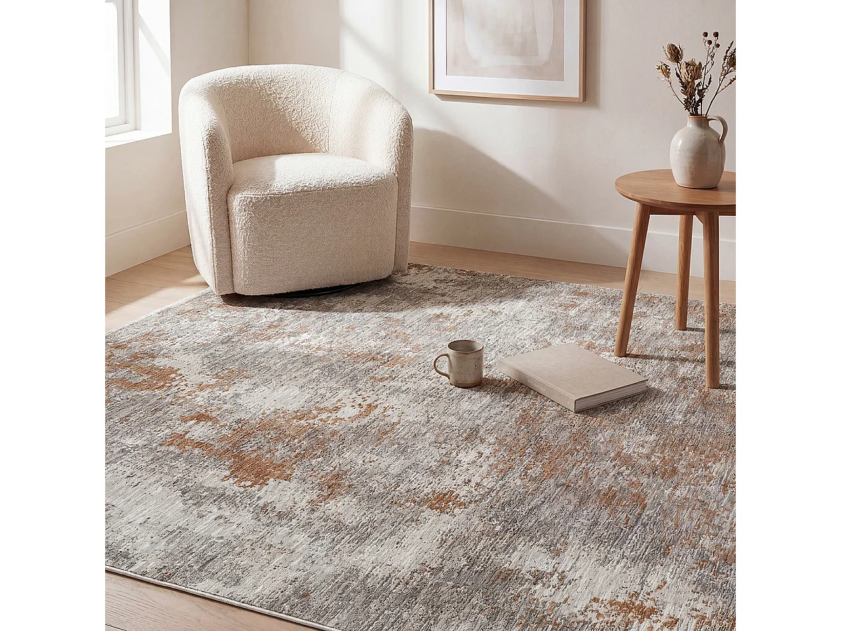 Tapis Design Moderne Haut gamme, Cuivre, 160 x 230 cm