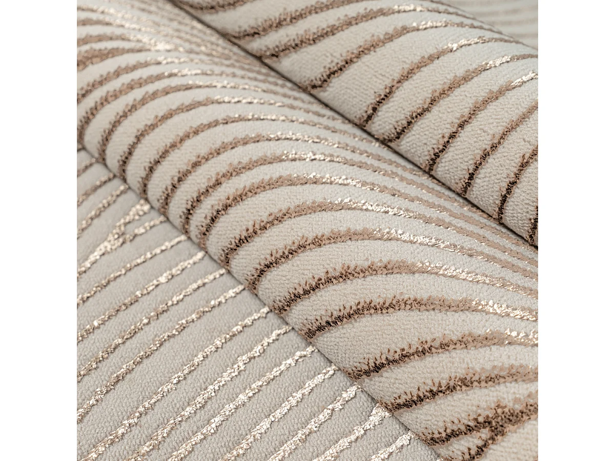 Tapis salon moderne élégant, Beige, 80 x 150 cm