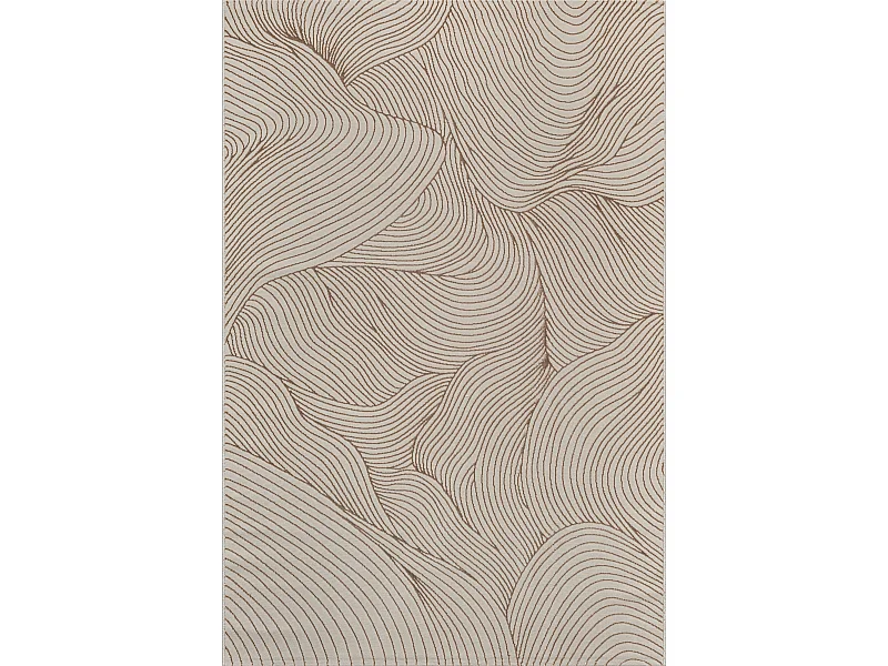 Tapis salon moderne élégant, Beige, 240 x 340 cm