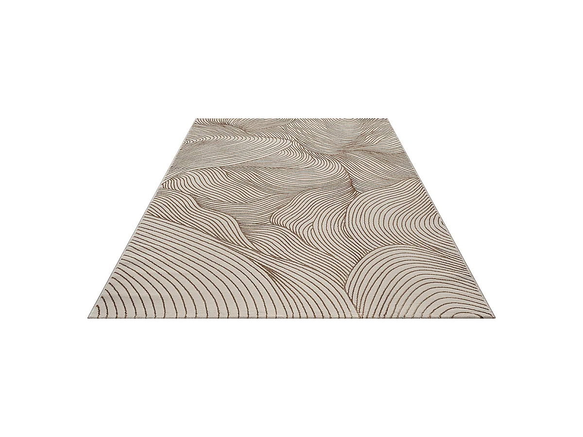 Tapis salon moderne élégant, Beige, 240 x 340 cm