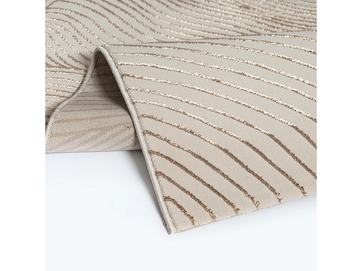 Tapis salon moderne élégant, Beige, 240 x 340 cm