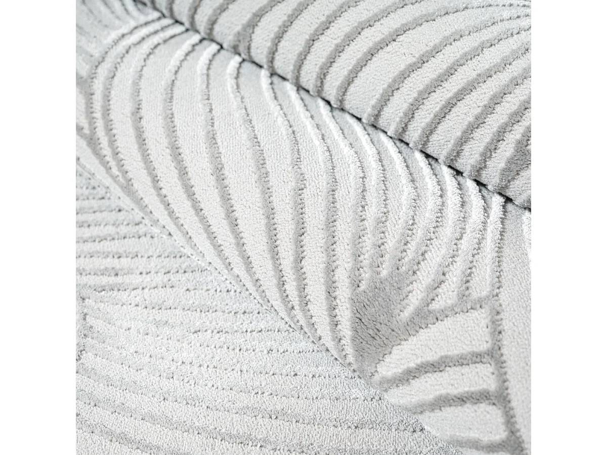 Tapis salon moderne élégant, Gris, 140 x 200 cm