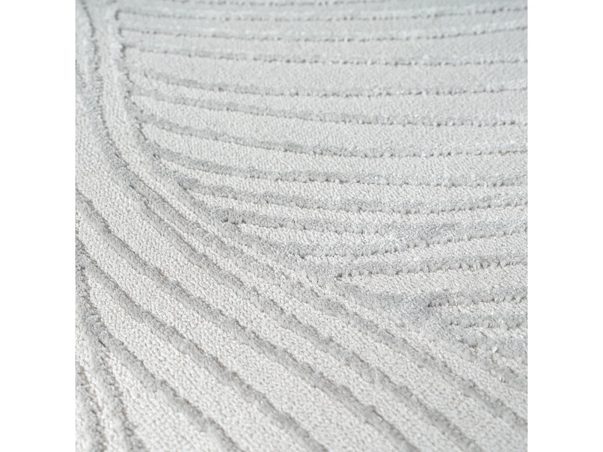Tapis salon moderne élégant, Gris, 140 x 200 cm