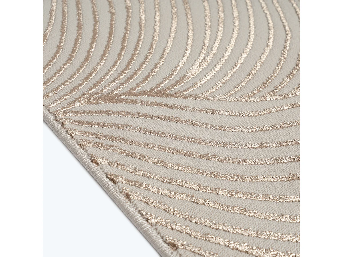 Tapis salon moderne élégant, Beige, 80 x 300 cm