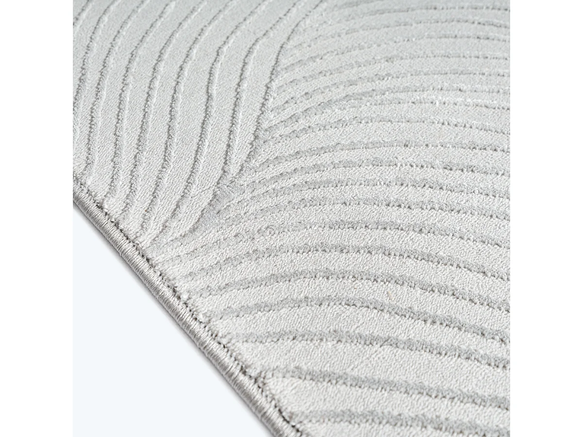 Tapis salon moderne élégant, Gris, 200 x 290 cm