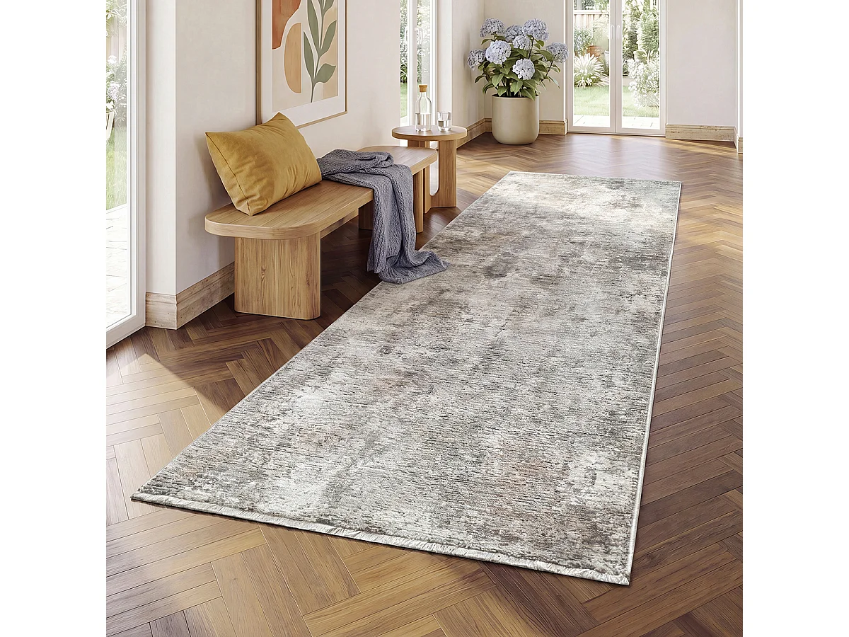 Tapis Design Moderne Haut gamme, Vert, 80 x 300 cm