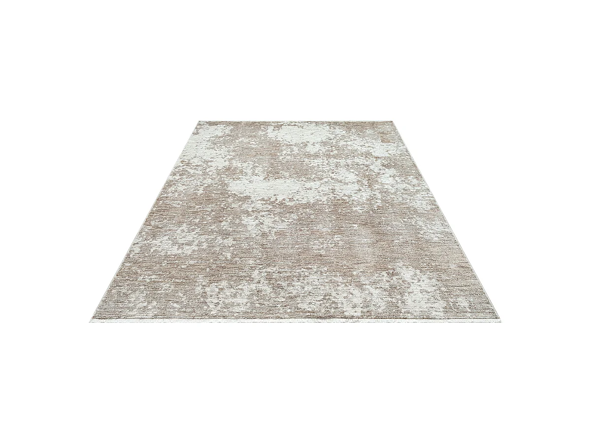 Tapis Design Abstrait Haut gamme, Beige, 80 x 150 cm