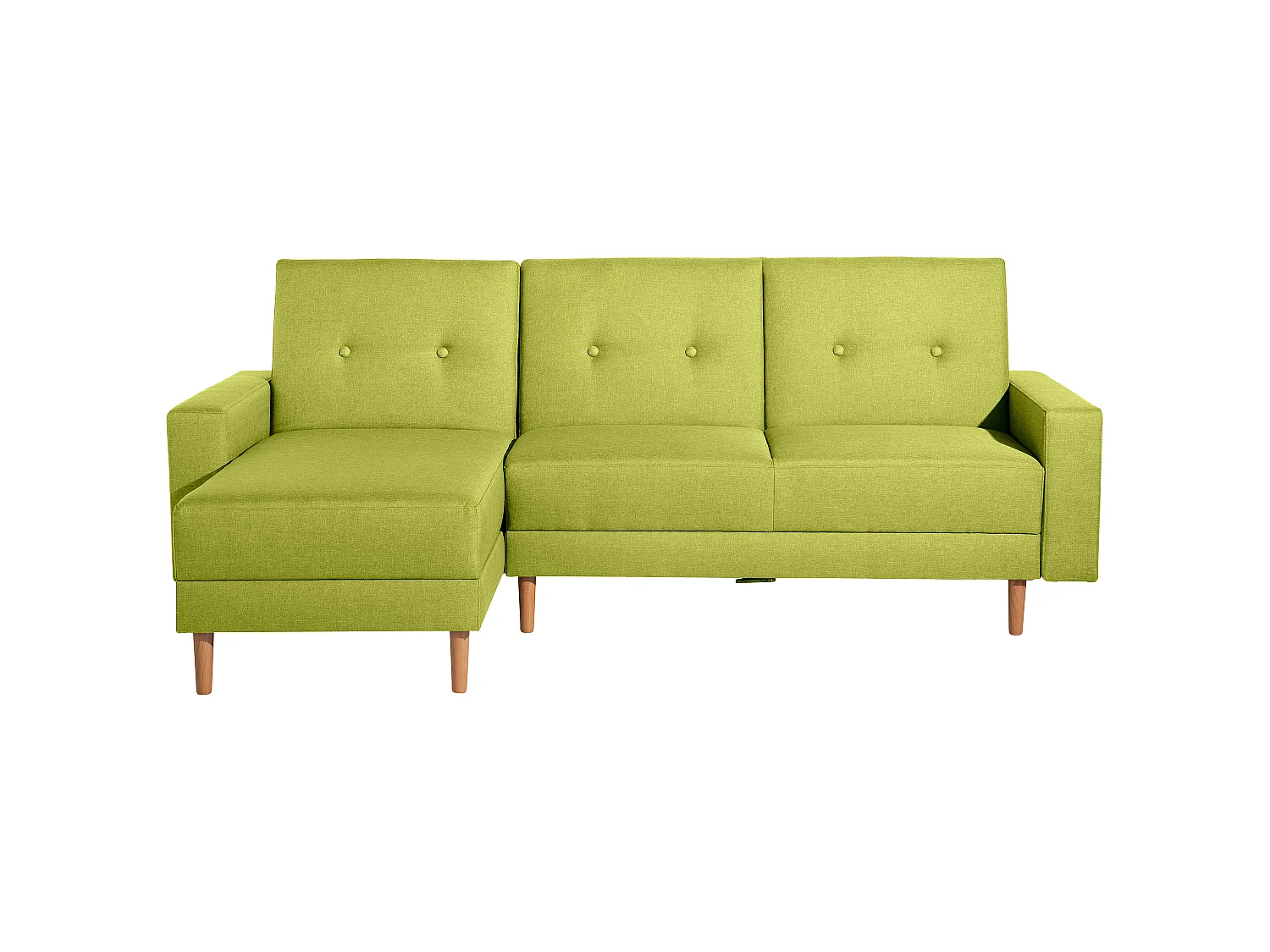 Funktionssofa mit Hocker - Flachgewebe - apfel - Just Cool