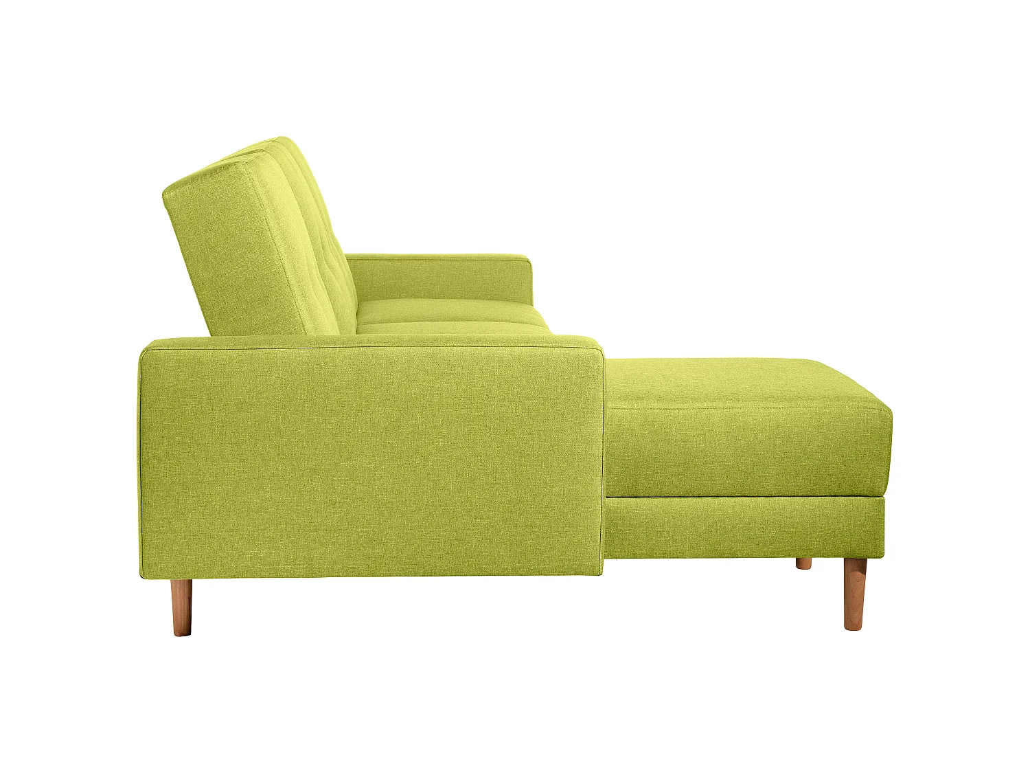 Funktionssofa mit Hocker - Flachgewebe - apfel - Just Cool