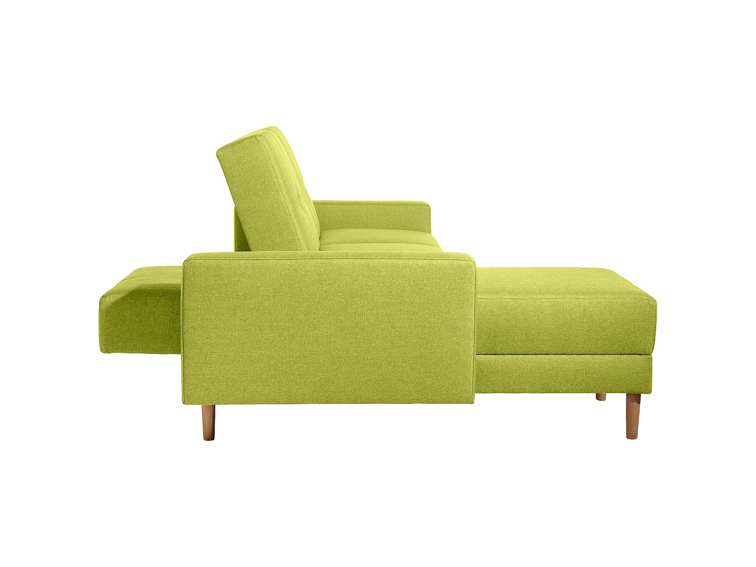 Funktionssofa mit Hocker - Flachgewebe - apfel - Just Cool