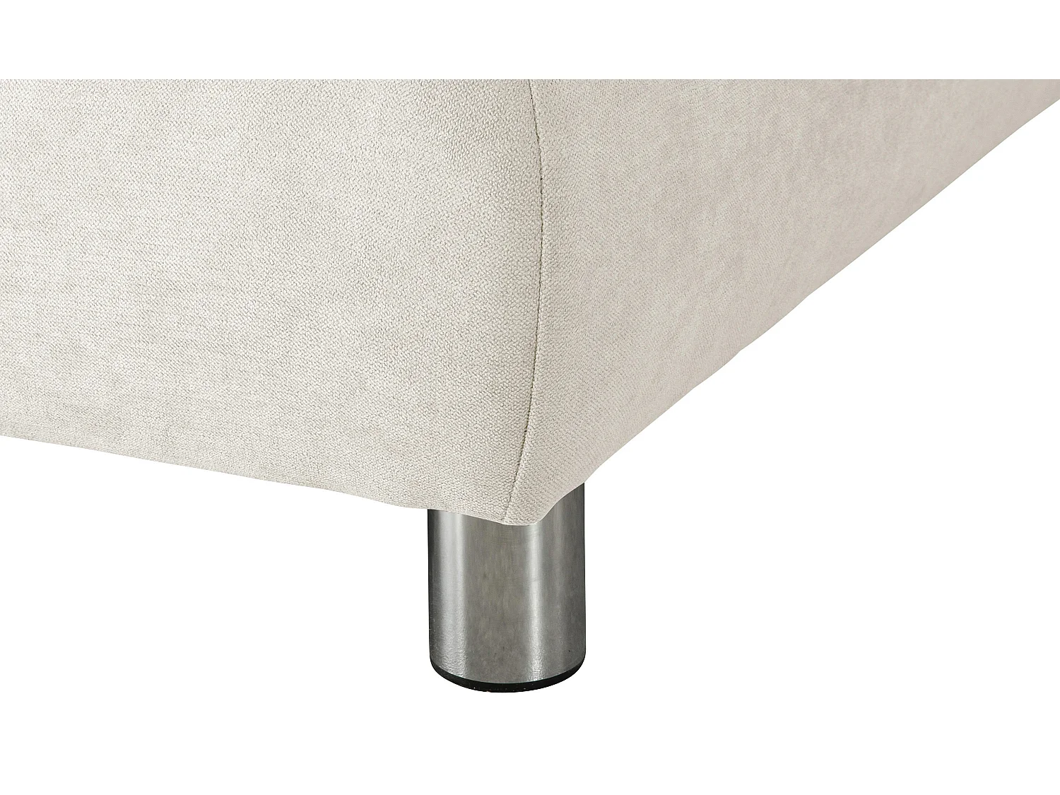 Ecksofa links mit Sofa 2,5-Sitzer rechts - Flachgewebe - beige - Terrence