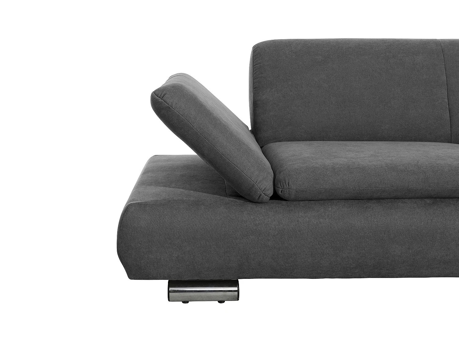 Sofa 2,5-Sitzer links mit Ecksofa rechts - Flachgewebe - anthrazit - Terrence