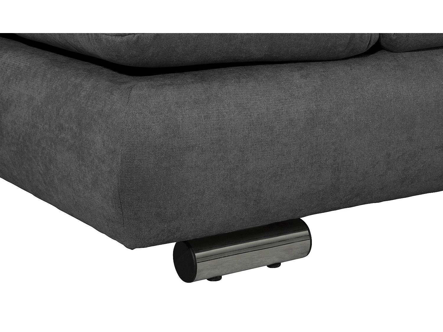 Sofa 2,5-Sitzer links mit Ecksofa rechts - Flachgewebe - anthrazit - Terrence