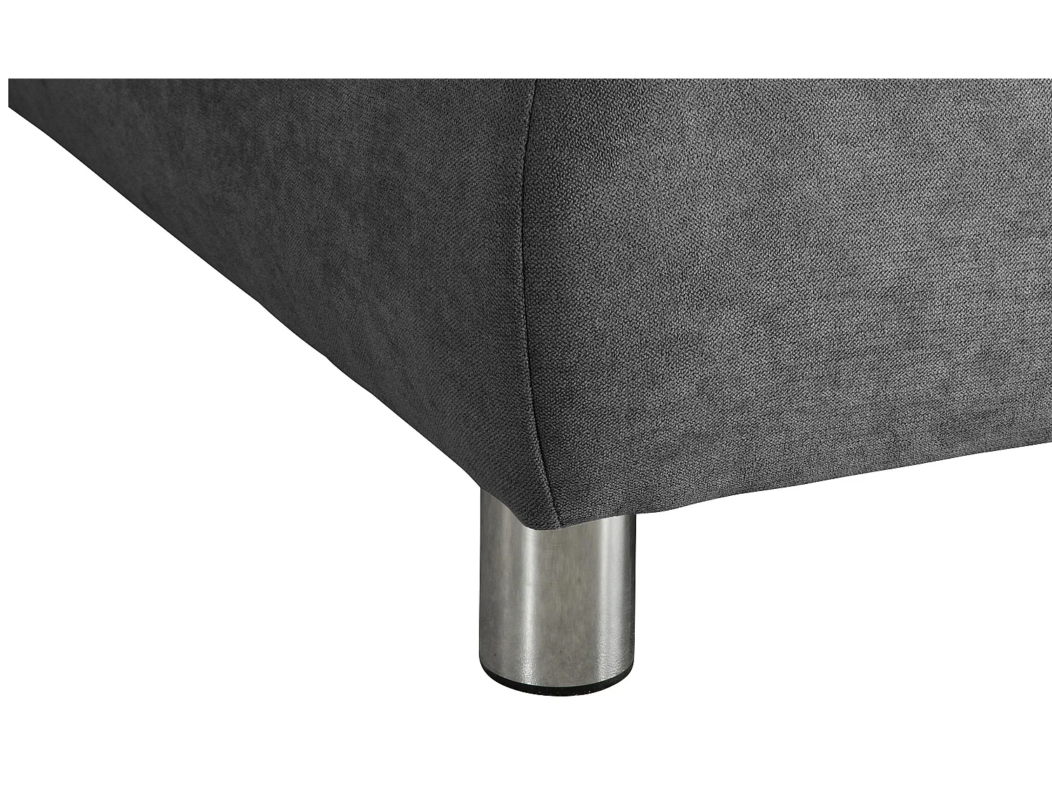 Sofa 2,5-Sitzer links mit Ecksofa rechts - Flachgewebe - anthrazit - Terrence