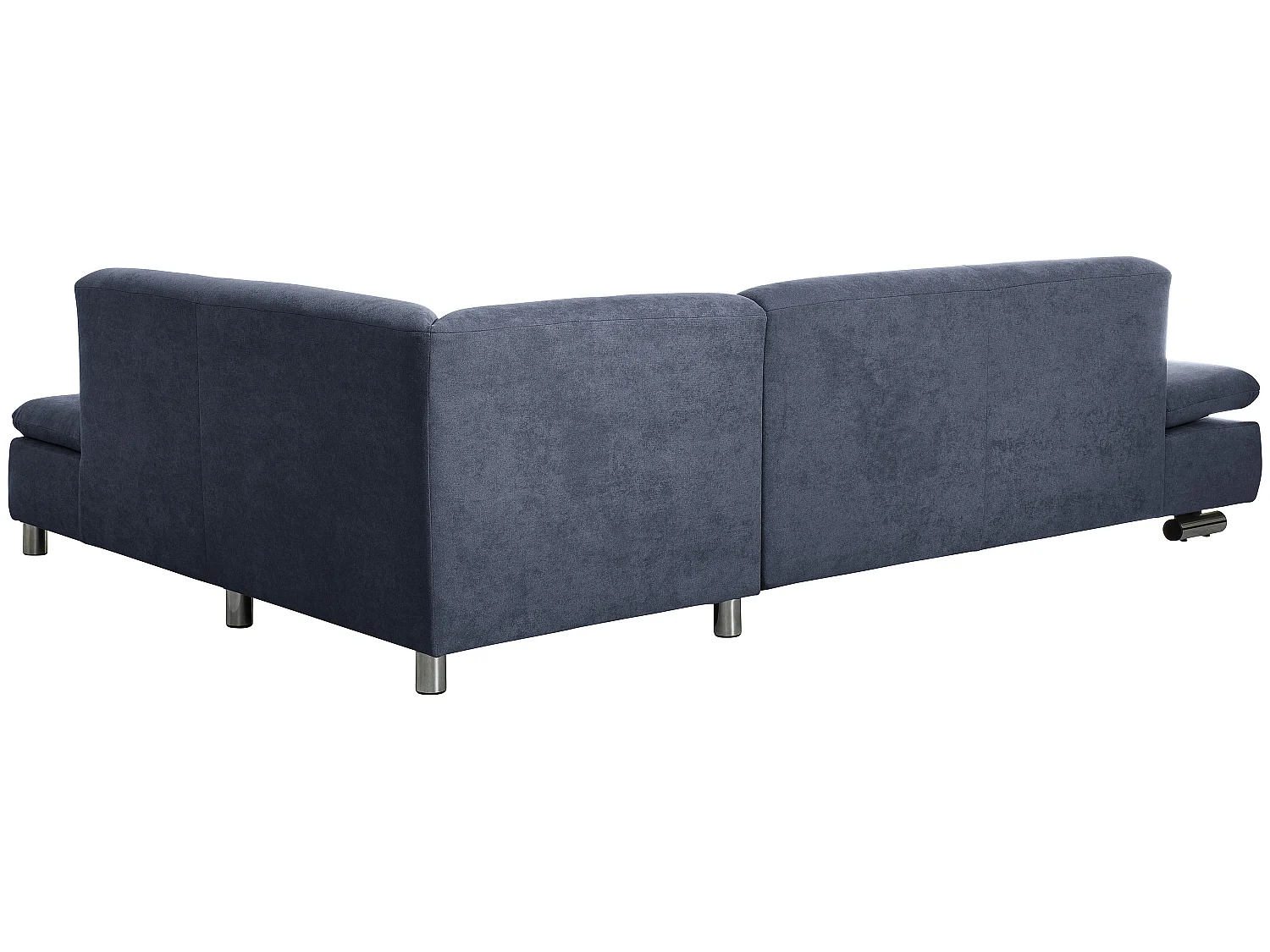 Sofa 2,5-Sitzer links mit Ecksofa rechts - Flachgewebe - blau - Terrence