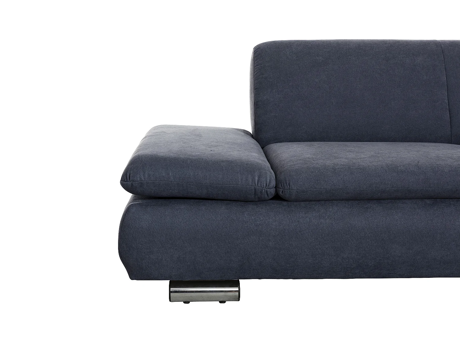 Sofa 2,5-Sitzer links mit Ecksofa rechts - Flachgewebe - blau - Terrence