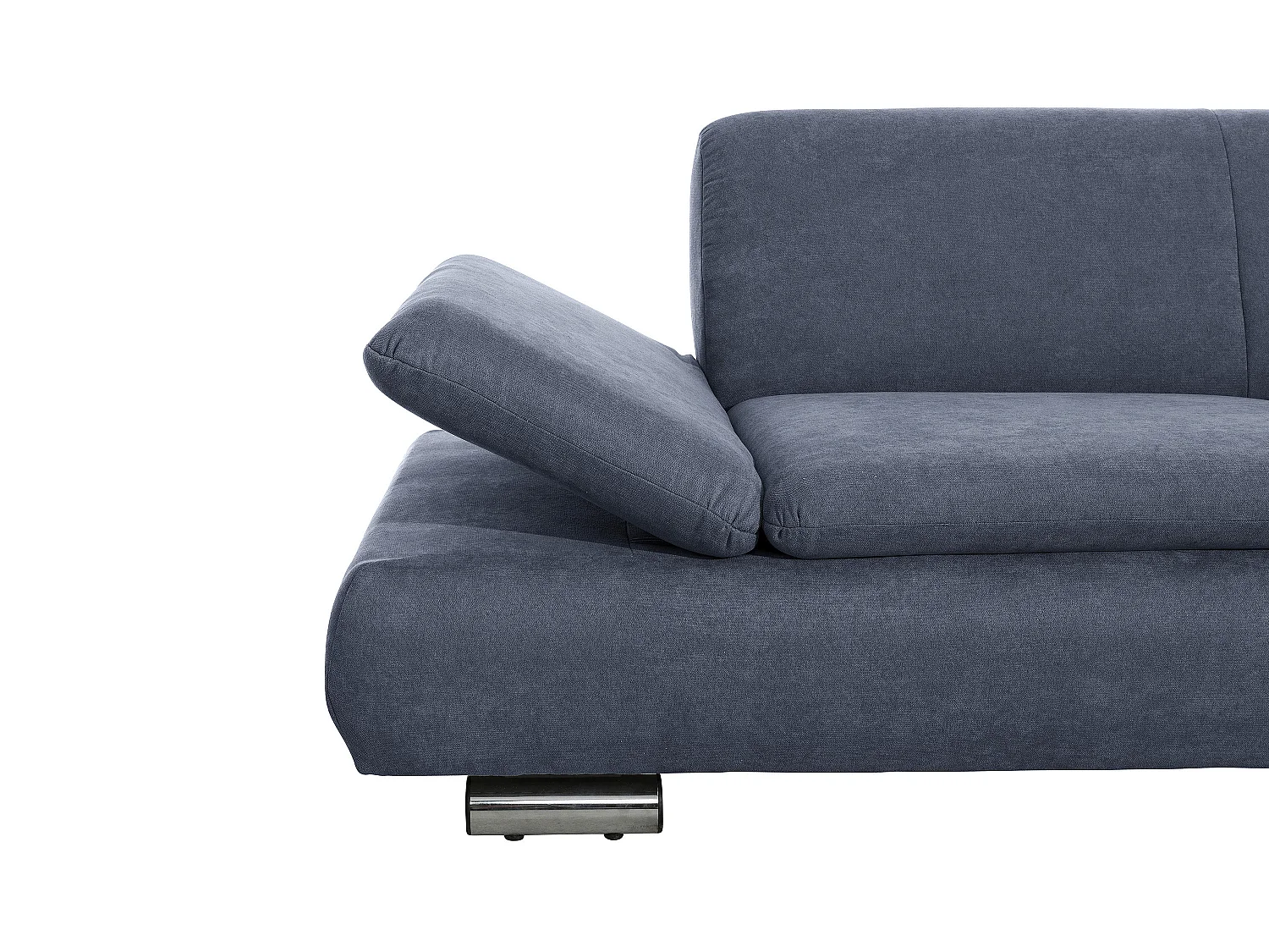 Sofa 2,5-Sitzer links mit Ecksofa rechts - Flachgewebe - blau - Terrence
