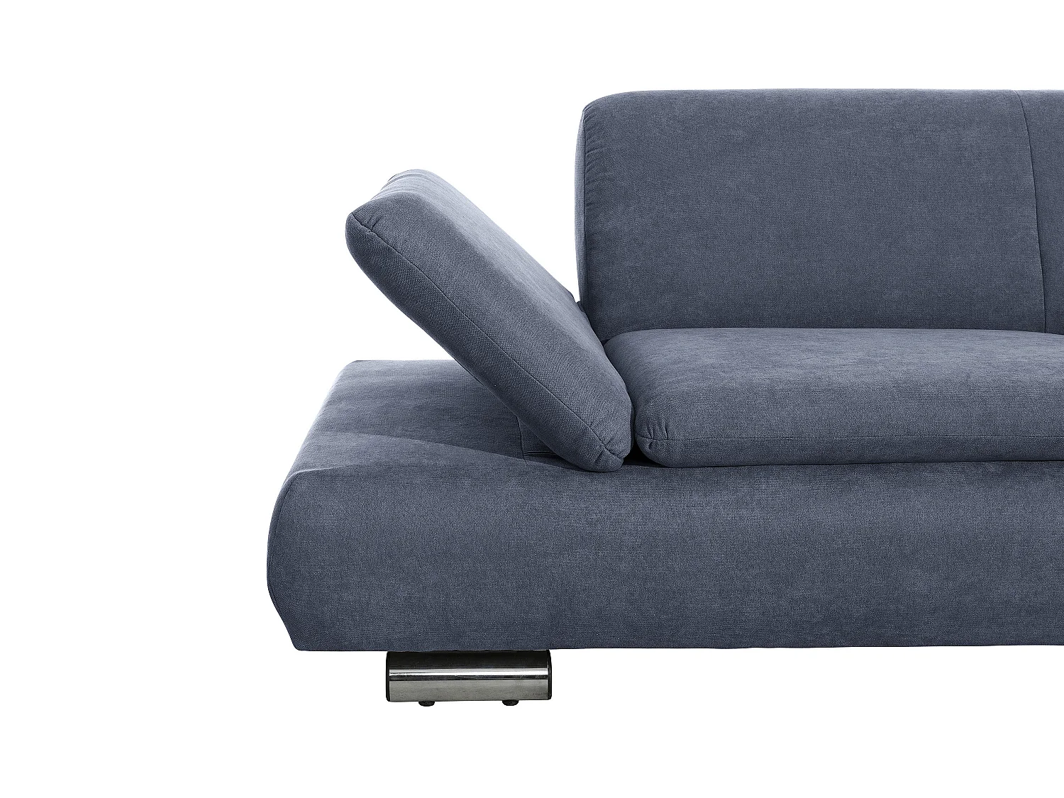 Sofa 2,5-Sitzer links mit Ecksofa rechts - Flachgewebe - blau - Terrence