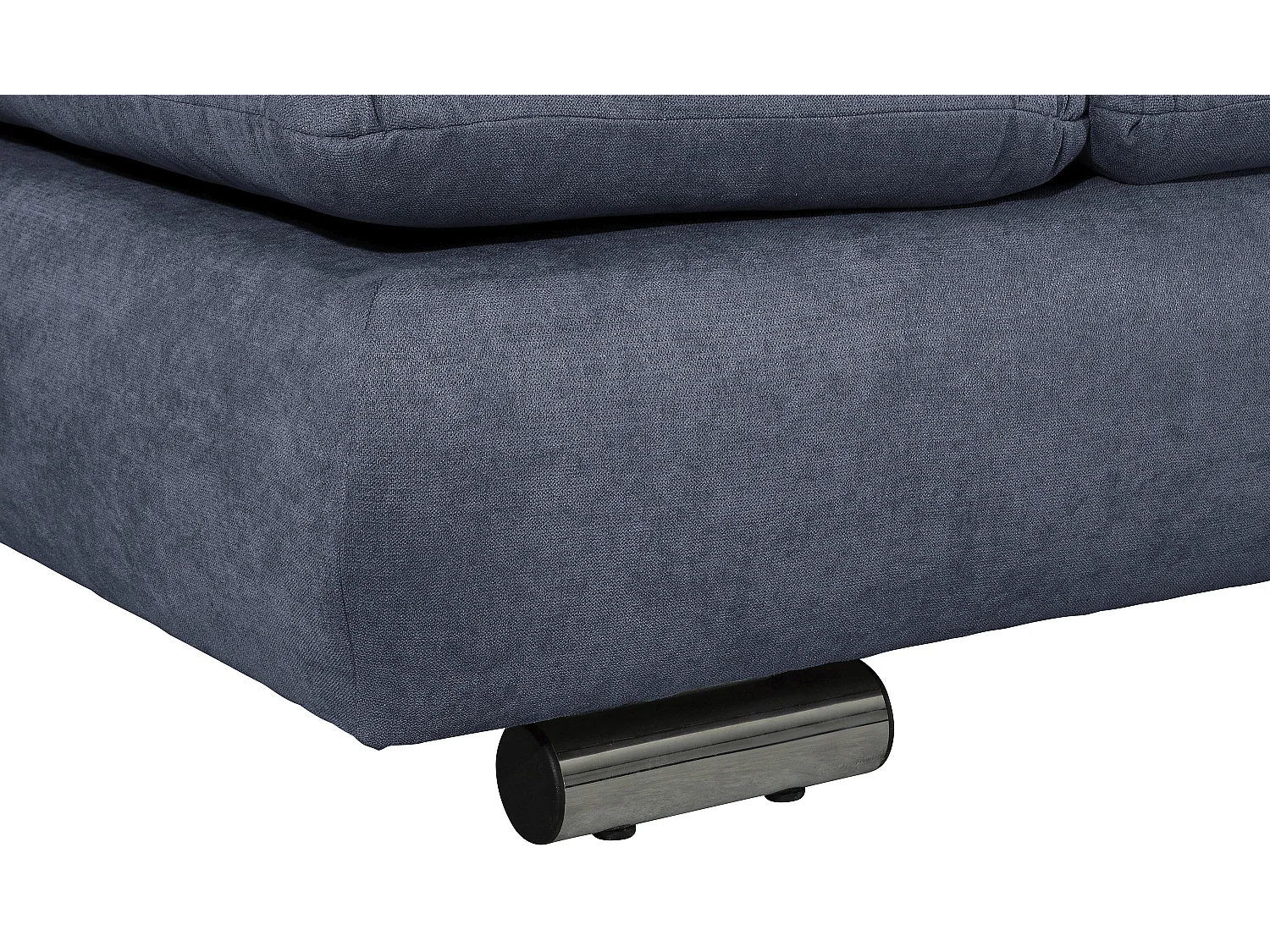 Sofa 2,5-Sitzer links mit Ecksofa rechts - Flachgewebe - blau - Terrence